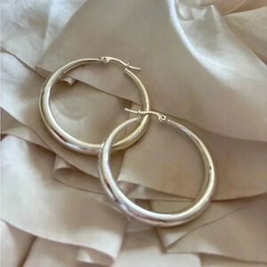 Sterling  Silver Hoop Earrings